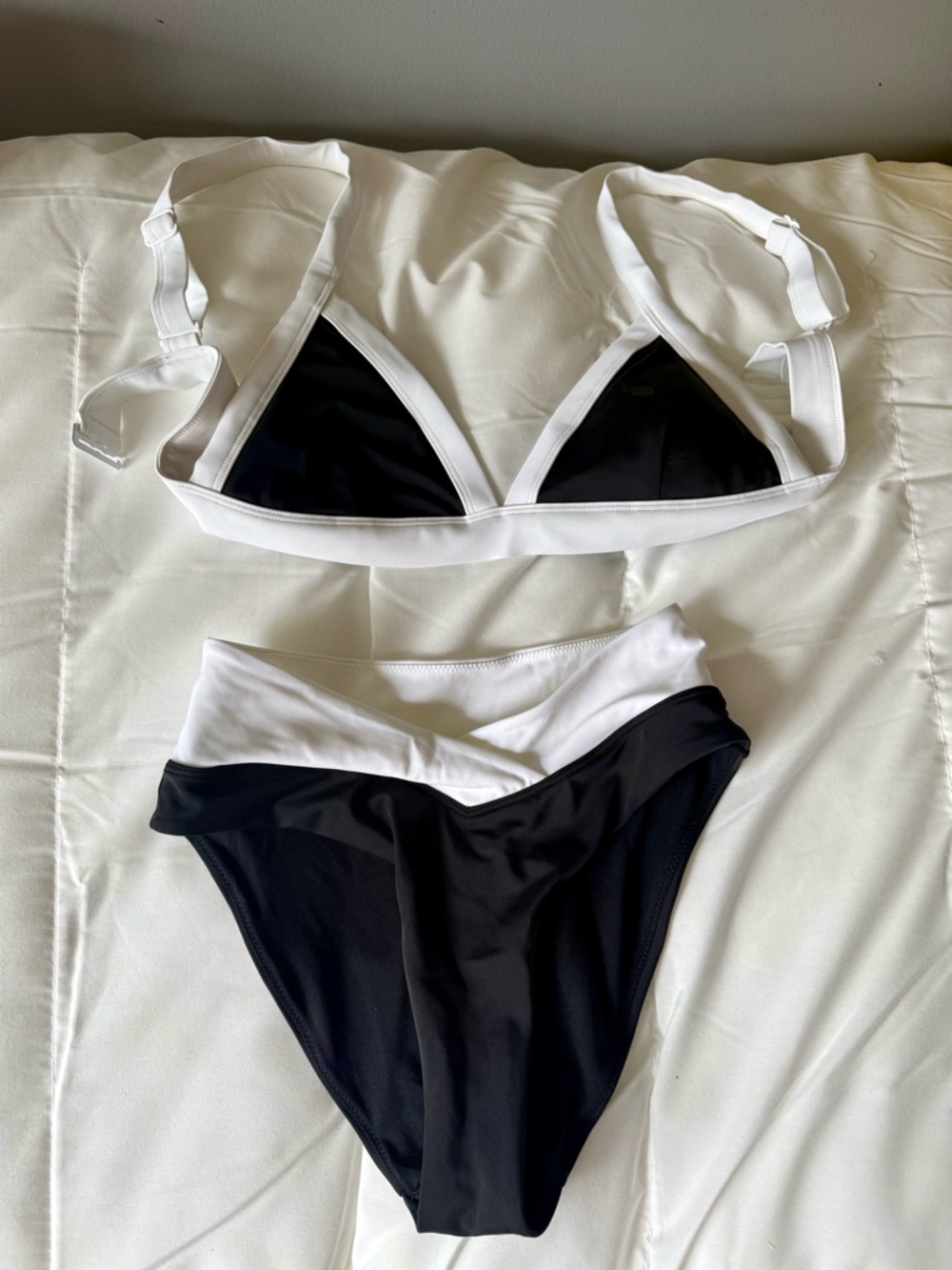 Joe Fresh Black and White Two-Piece Bikini Set